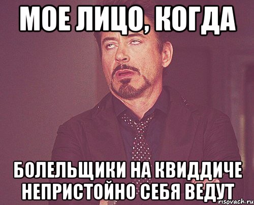 мое лицо, когда болельщики на квиддиче непристойно себя ведут, Мем твое выражение лица