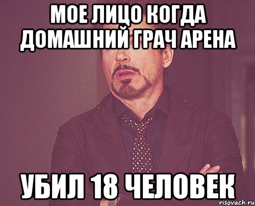 мое лицо когда домашний грач арена убил 18 человек, Мем твое выражение лица