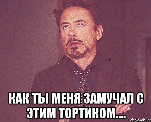  КАК ТЫ МЕНЯ ЗАМУЧАЛ С ЭТИМ ТОРТИКОМ...., Мем твое выражение лица