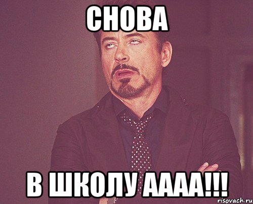 Снова В ШКОЛУ АААА!!!, Мем твое выражение лица