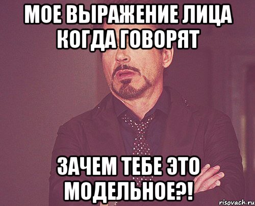 мое выражение лица когда говорят ЗАЧЕМ ТЕБЕ ЭТО МОДЕЛЬНОЕ?!, Мем твое выражение лица