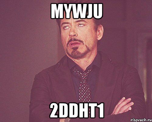 MyWJU 2ddHT1, Мем твое выражение лица