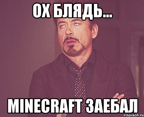 Ох блядь... Minecraft заебал, Мем твое выражение лица