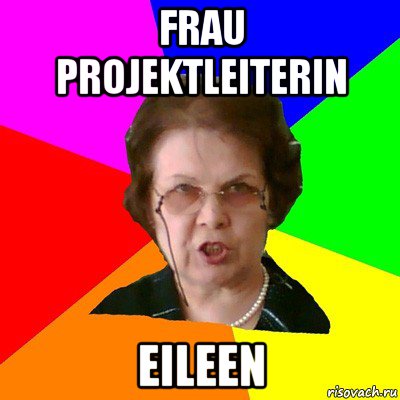 Frau Projektleiterin Eileen, Мем Типичная училка