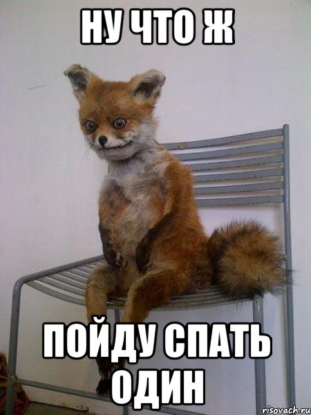 ну что ж пойду спать один, Мем Упоротая лиса