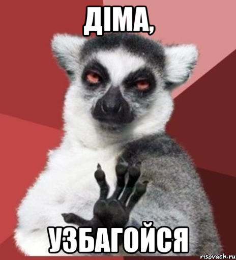 діма, узбагойся, Мем Узбагойзя