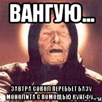 Вангую... Завтра сокол перебьет базу Монолита с помощью кунгфу..., Мем Ванга (цвет)