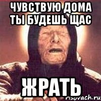 чувствую дома ты будешь щас ЖРАТЬ, Мем Ванга (цвет)