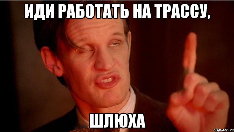 иди работать на трассу, шлюха
