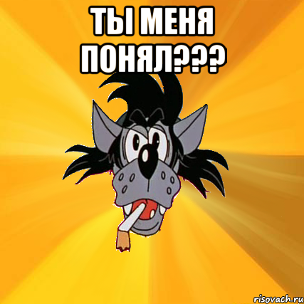 ты меня понял??? , Мем Волк