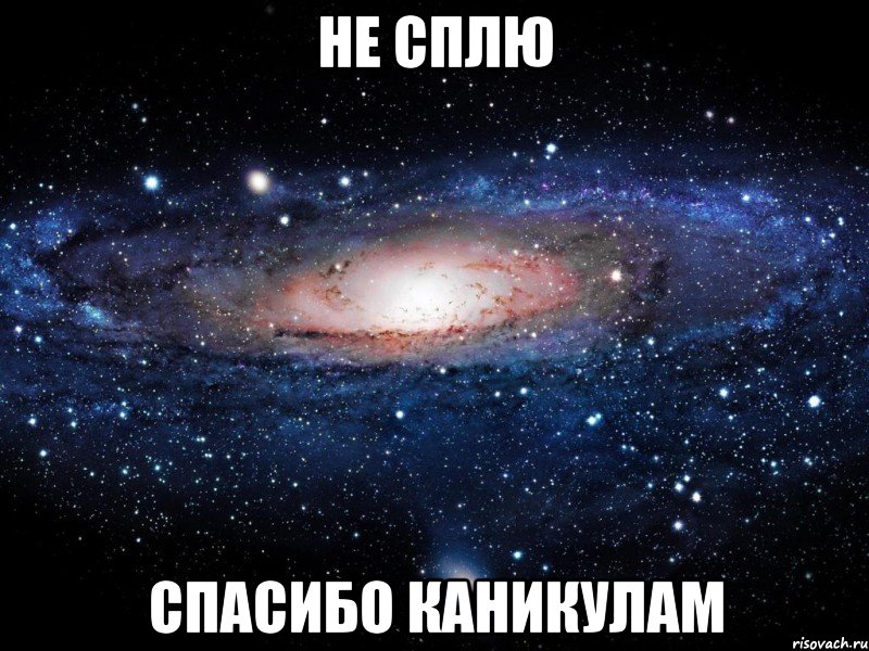 Не сплю Спасибо каникулам, Мем Вселенная