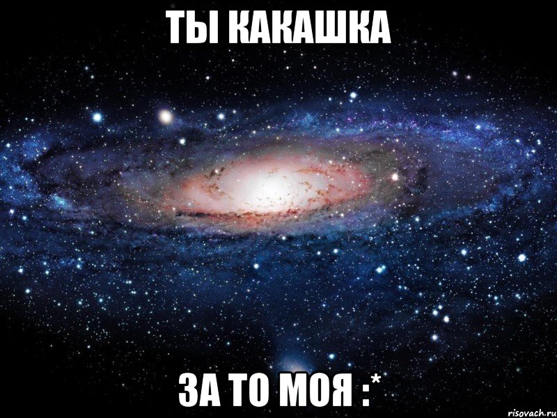 ты какашка за то моя :*