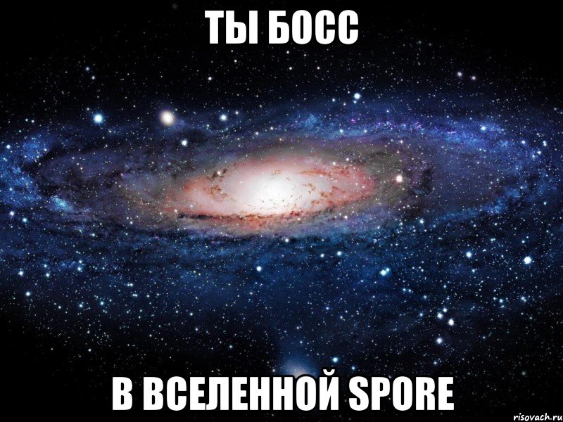 ты босс в вселенной Spore, Мем Вселенная
