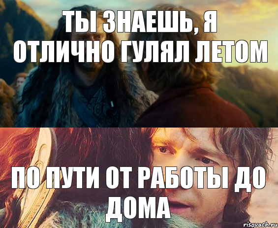 Ты знаешь, я отлично гулял летом по пути от работы до дома, Комикс Я никогда еще так не ошибался