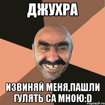 Джухра извиняй меня,пашли гулять са мною:D, Мем Я твой дом труба шатал
