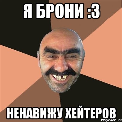 Я брони :З Ненавижу хейтеров, Мем Я твой дом труба шатал