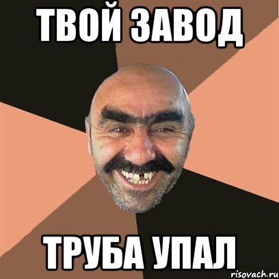 твой завод труба упал, Мем Я твой дом труба шатал
