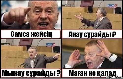 Самса жейсің Анау сұрайды ? Мынау сұрайды ? Маған не қалад, Комикс жиреновский