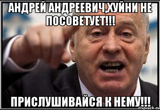 Андрей Андреевич,хуйни не посоветует!!! Прислушивайся к нему!!!, Мем жириновский ты