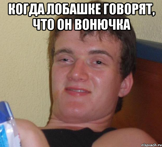 Когда Лобашке говорят, что он вонючка 