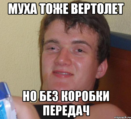 муха тоже вертолет но без коробки передач