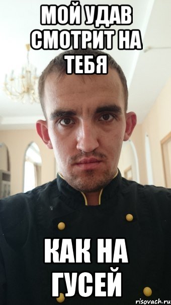 Мой удав смотрит на тебя Как на гусей