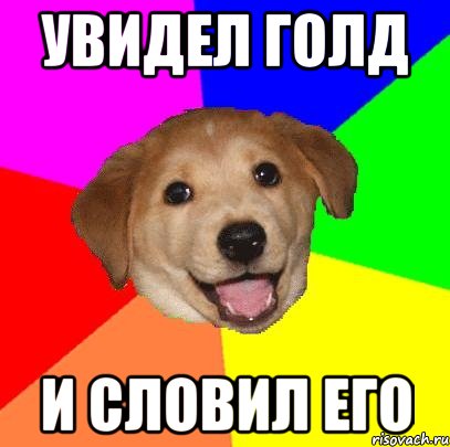 Увидел голд И словил его, Мем Advice Dog