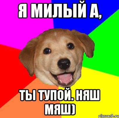 Я милый а, Ты тупой. Няш мяш), Мем Advice Dog