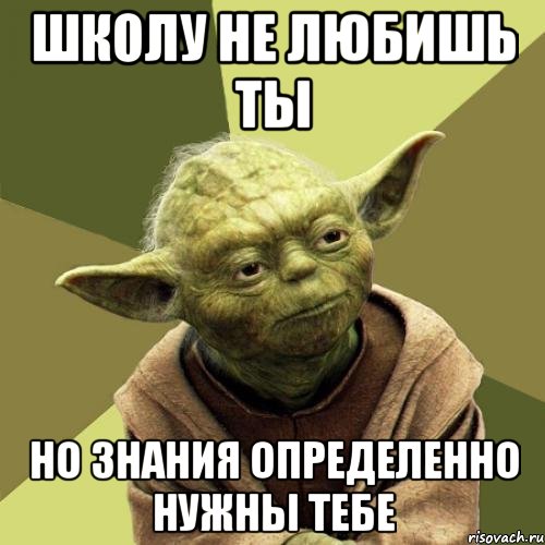 Школу не любишь ты Но знания определенно нужны тебе