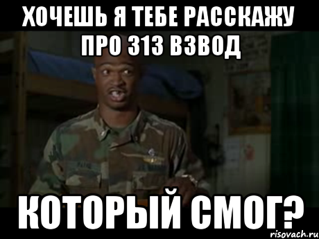 Хочешь я тебе расскажу про 313 взвод КОТОРЫЙ СМОГ?