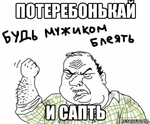 Потеребонькай И сапть, Мем блять