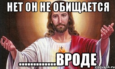 НЕТ ОН НЕ ОБИЩАЕТСЯ .............ВРОДЕ