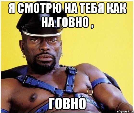 я смотрю на тебя как на говно , говно, Мем Черный властелин