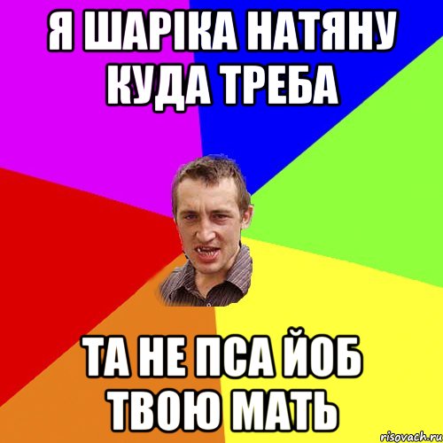 Я шаріка натяну куда треба Та не пса йоб твою мать, Мем Чоткий паца