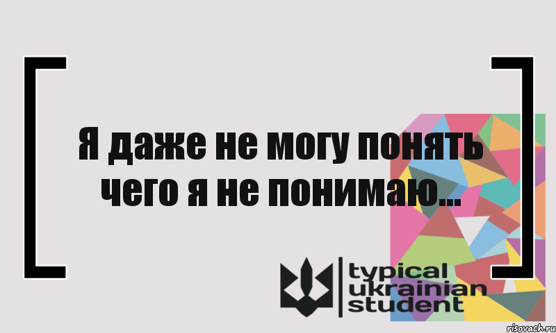 Я даже не могу понять чего я не понимаю..., Комикс цитата