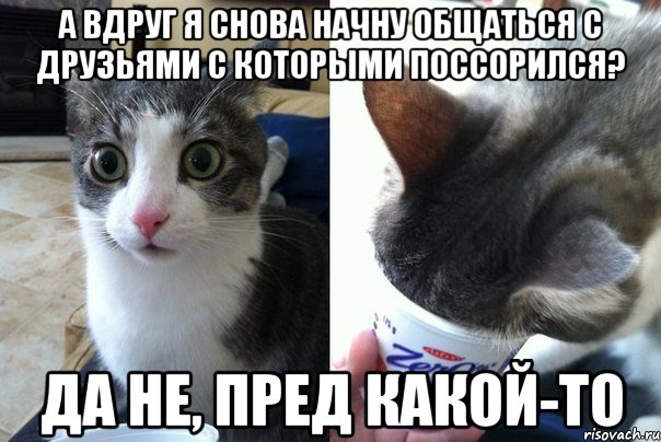 А вдруг я снова начну общаться с друзьями с которыми поссорился? Да не, пред какой-то, Комикс  Да не бред-какой-то (2 зоны)