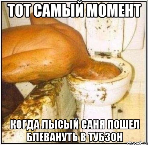 тот самый момент когда лысый саня пошел блевануть в тубзон, Мем Дайвер