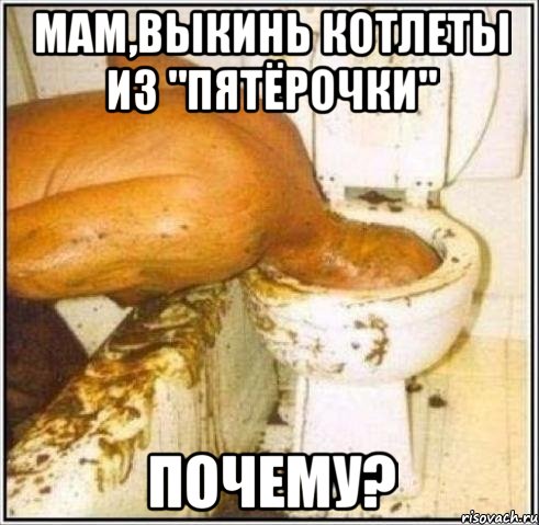 Мам,выкинь котлеты из "Пятёрочки" Почему?, Мем Дайвер
