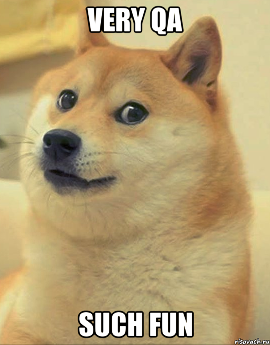 very qa such fun, Мем doge woof