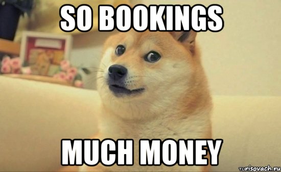 so bookings much money