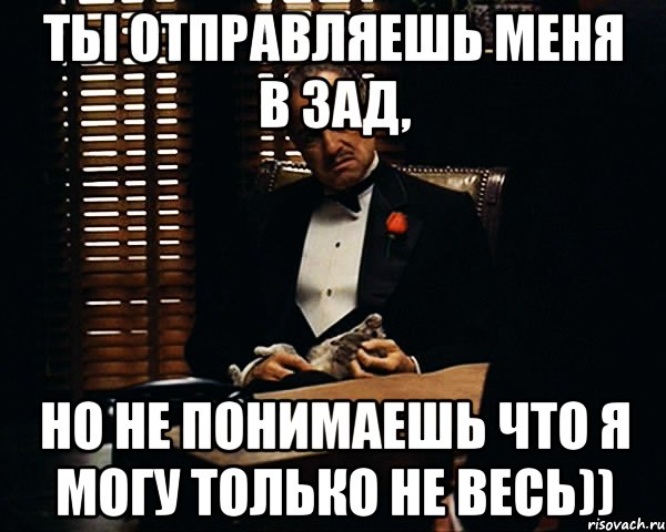 ты отправляешь меня в зад, но не понимаешь что я могу только не весь)), Мем Дон Вито Корлеоне