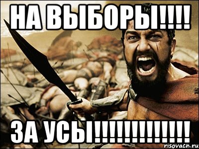 на выборы!!!! за усы!!!!!!!!!!!!!, Мем Это Спарта