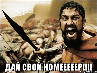  Дай свой номееееер!!!!, Мем Это Спарта