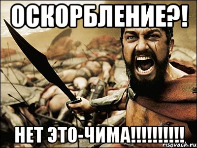 Оскорбление?! Нет это-ЧИМА!!!!!!!!!!, Мем Это Спарта