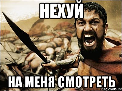 Нехуй На меня смотреть, Мем Это Спарта