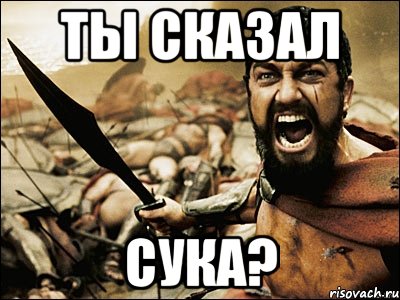 Ты сказал СУКА?, Мем Это Спарта