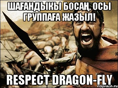 Шағандыкы босаң, осы группаға жазыл! Respect Dragon-fly, Мем Это Спарта