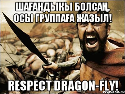 Шағандыкы болсаң, осы группаға жазыл! Respect Dragon-fly!, Мем Это Спарта