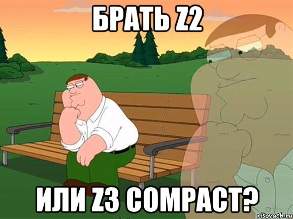 брать z2 или z3 compact?, Мем Задумчивый Гриффин