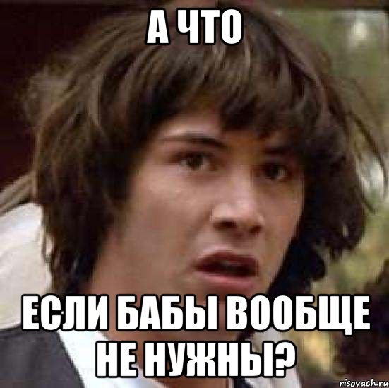 а что если бабы вообще не нужны?, Мем А что если (Киану Ривз)